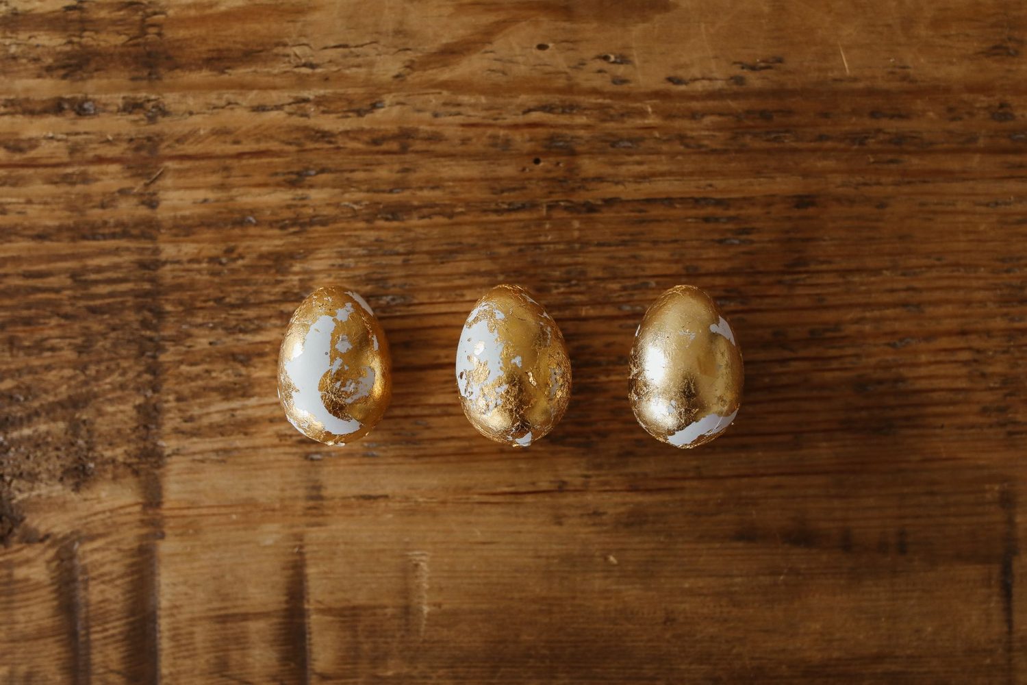 Gold-leaf eggs